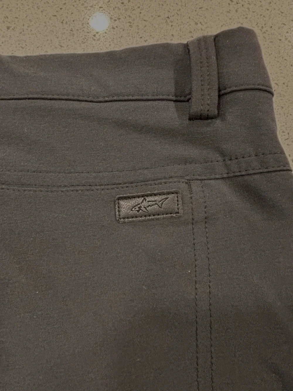 Greg Norman Men's Black Stretch 5-Pocket Straight-Leg Tech Pants 34X34